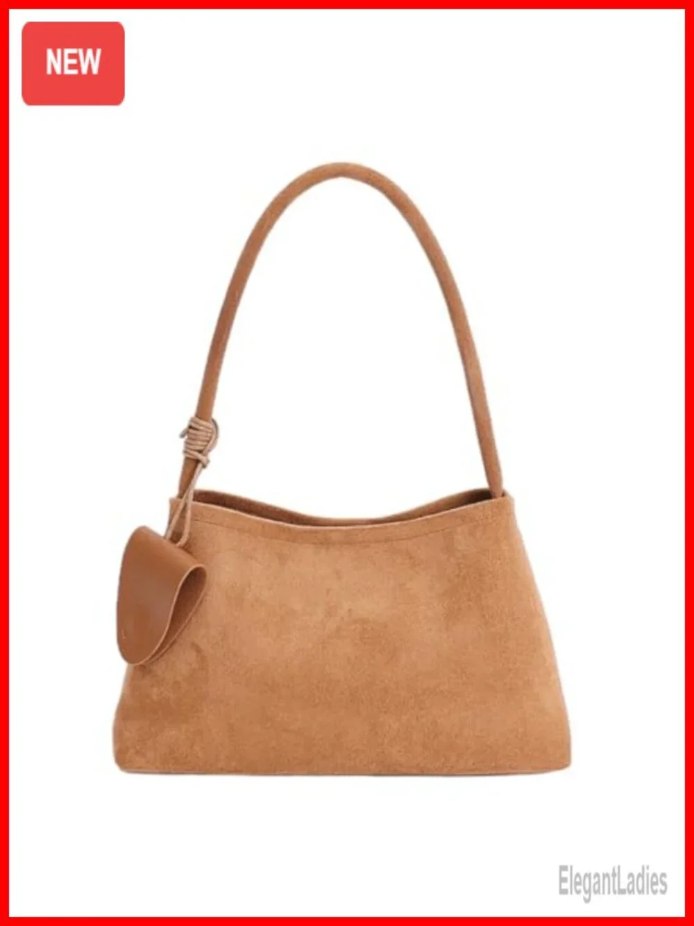Faux Suede Top Handle Hobo Bag Large Capacity Tote Shoulder Crossbody